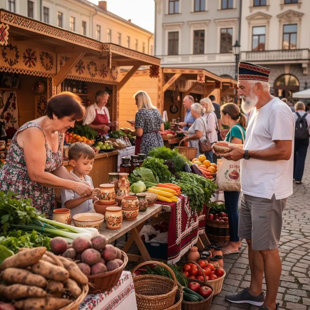 Sociāls pasākums, cilvēki diskutē un dalās pieredzē par vietējām tradīcijām.
